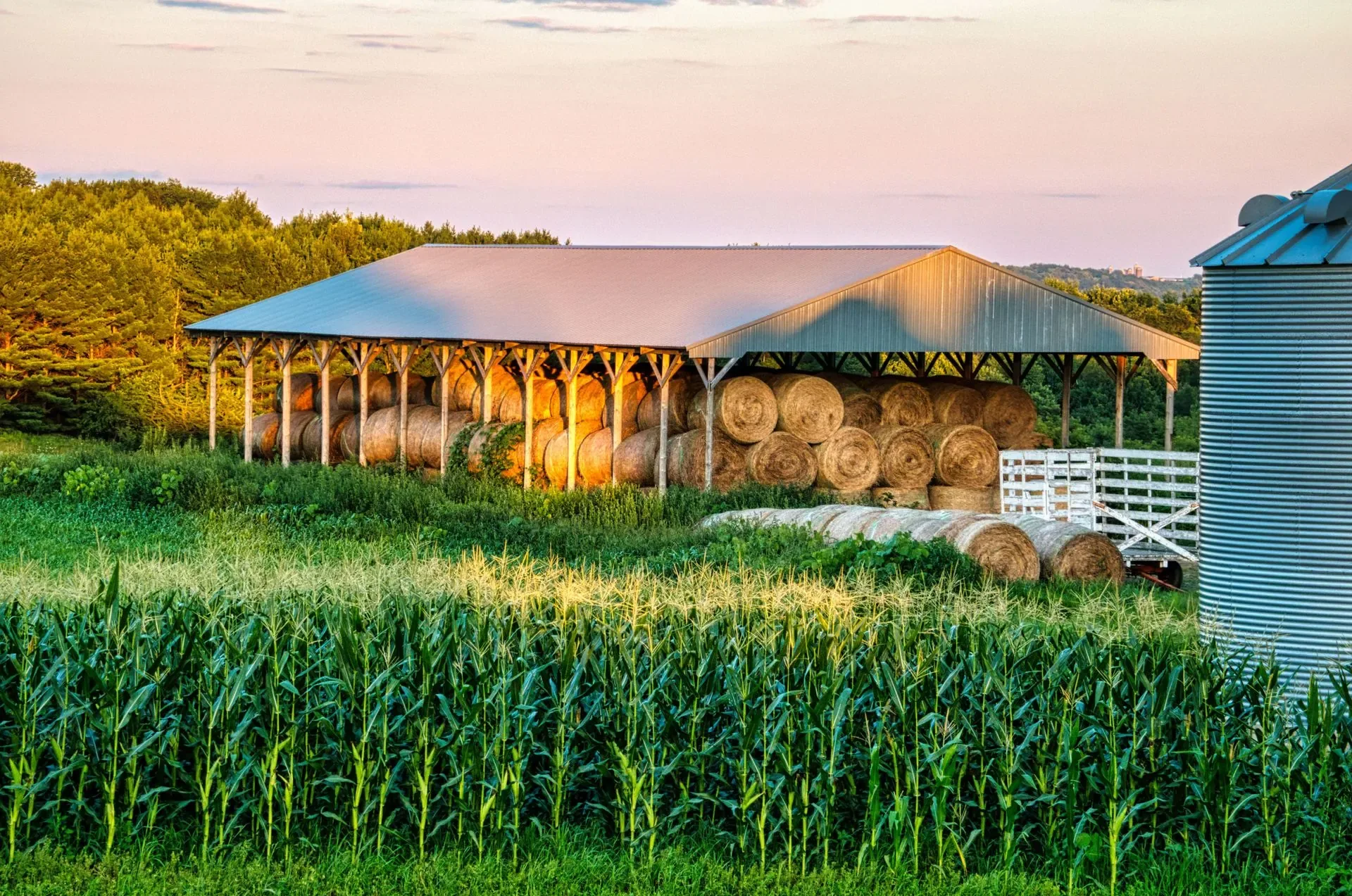 Livestock & Hay Storage Barns in Wichita, Kansas - Ground-Contact Storage Framing